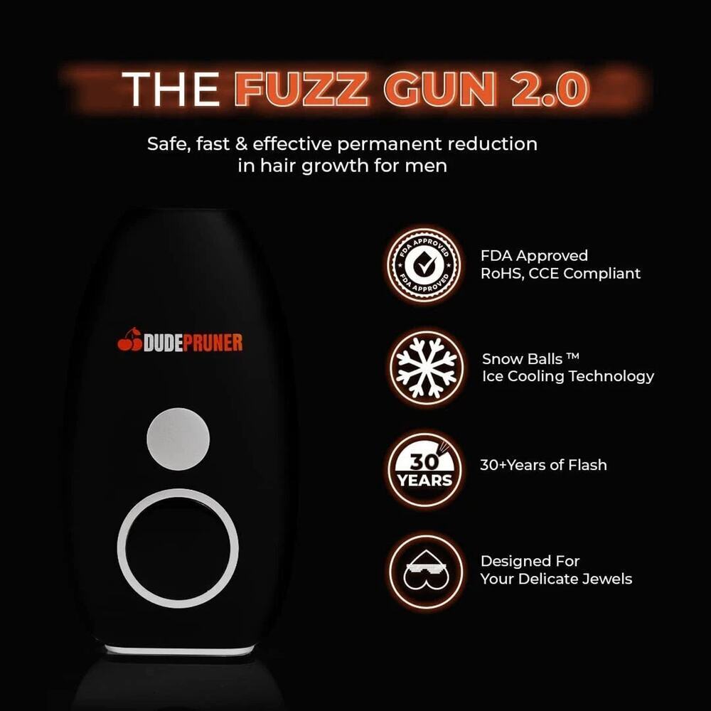 FUZZ GUN 2.0 Laser Hair Removal POOL 5 Levels of Intensity Dude Pruner NEW Seale - Picture 3 of 11